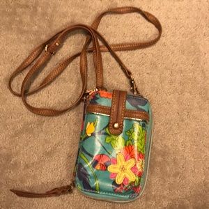Sakroots cell phone wallet crossbody purse